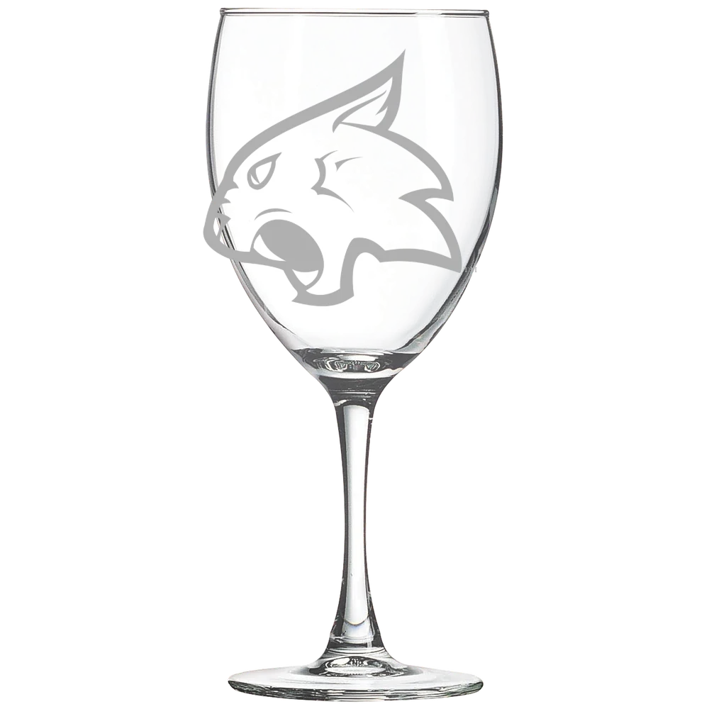 Thiel College Polar Camel 10 1/2 oz. Wine Glass