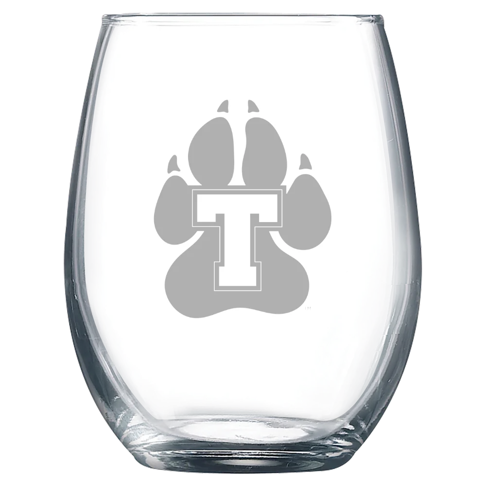 Thomas College Polar Camel 9 oz. Stemless Wine Glass