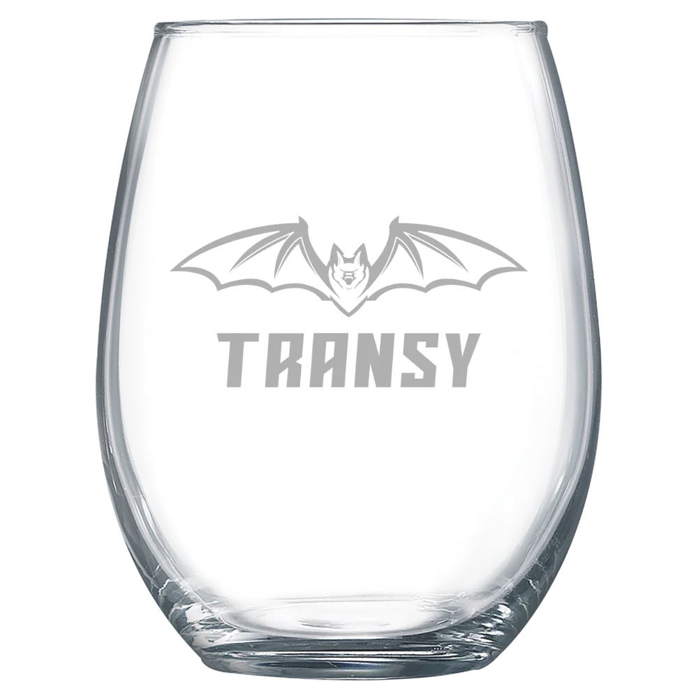 Transylvania University Polar Camel 15 oz. Stemless Wine Glass