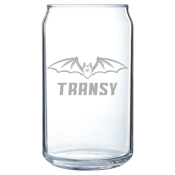 Transylvania University Polar Camel 16 oz. Can Glass