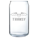 Transylvania University Polar Camel 16 oz. Can Glass