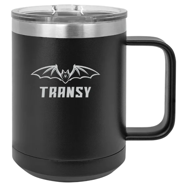 Transylvania University Polar Camel 15 oz. Mug with Slider Lid