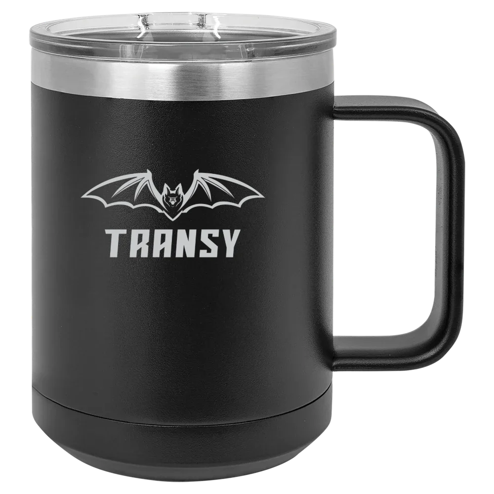 Transylvania University Polar Camel 15 oz. Mug with Slider Lid