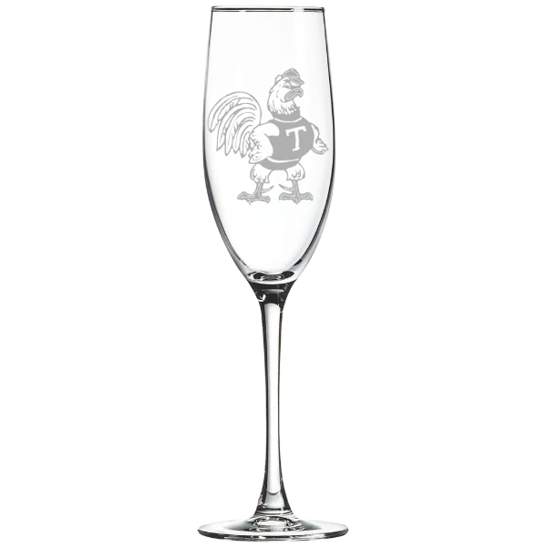 Trinity College (Connecticut) Polar Camel 8 oz. Champagne Flute