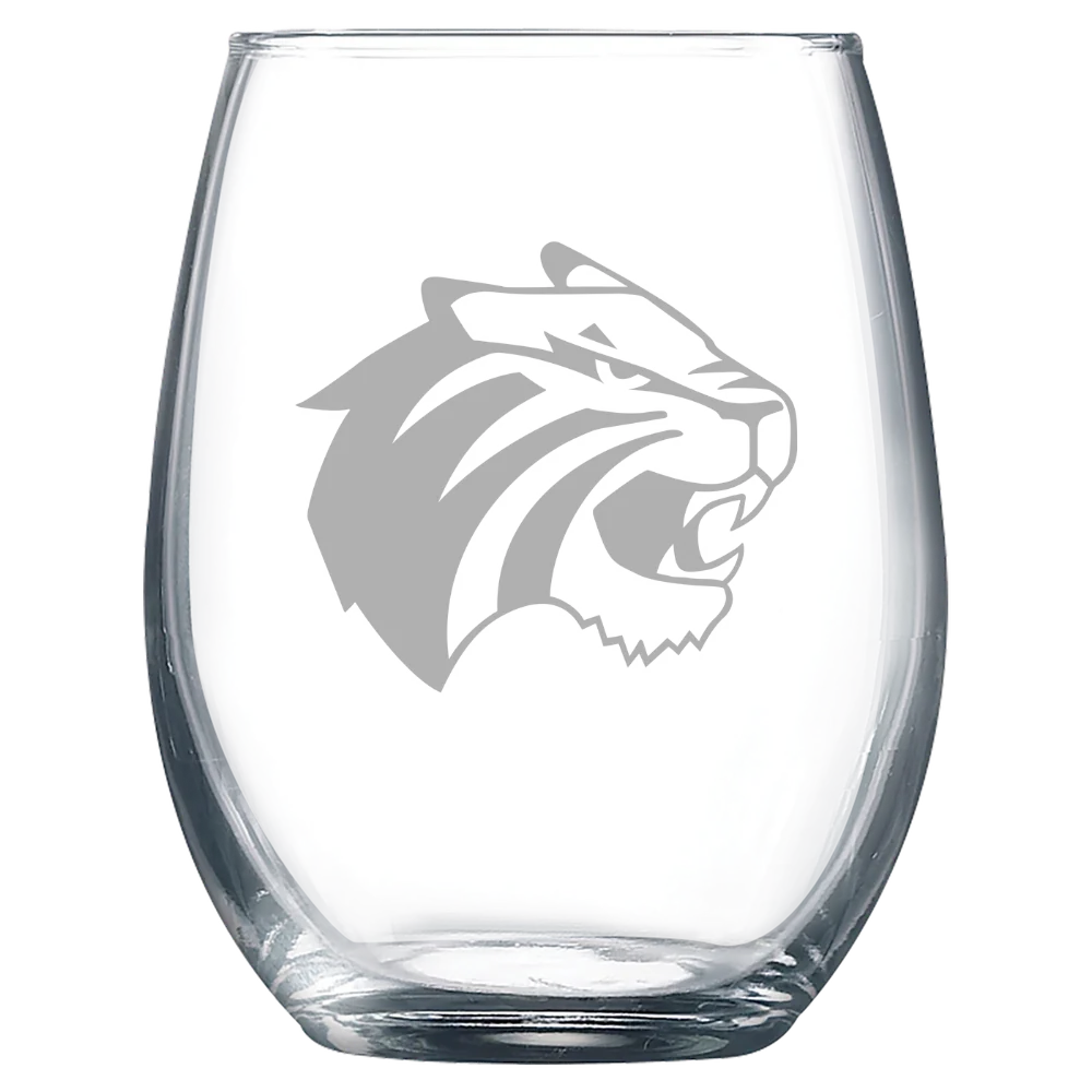 Trinity University (Texas) Polar Camel 9 oz. Stemless Wine Glass