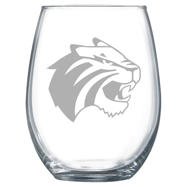 Trinity University (Texas) Polar Camel 15 oz. Stemless Wine Glass