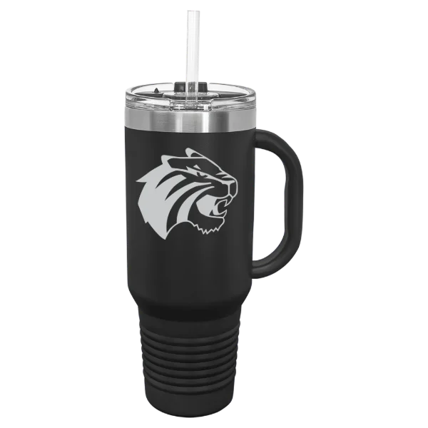 Trinity University (Texas) Polar Camel 40 oz. Travel Mug with Snap Lid & Straw