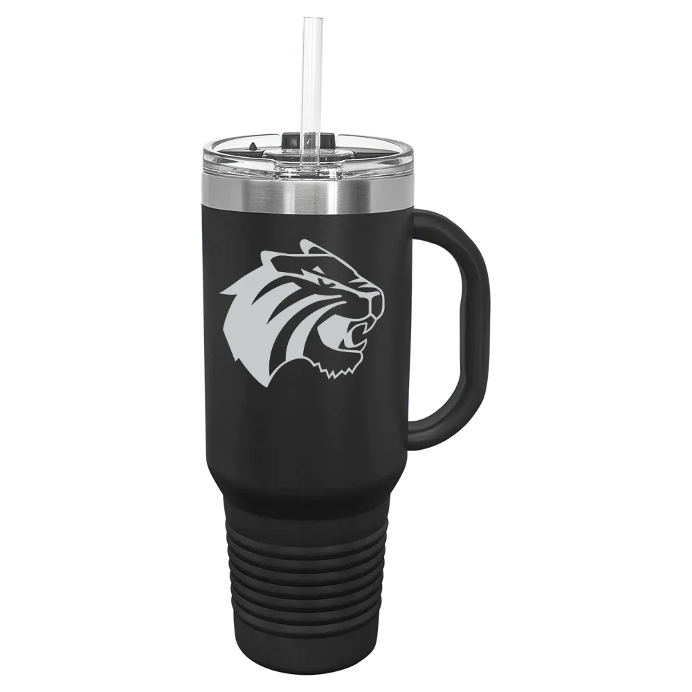 Trinity University (Texas) Polar Camel 40 oz. Travel Mug with Snap Lid & Straw