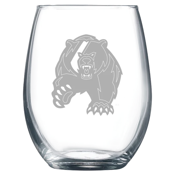 U.S. Coast Guard Academy Polar Camel 9 oz. Stemless Wine Glass