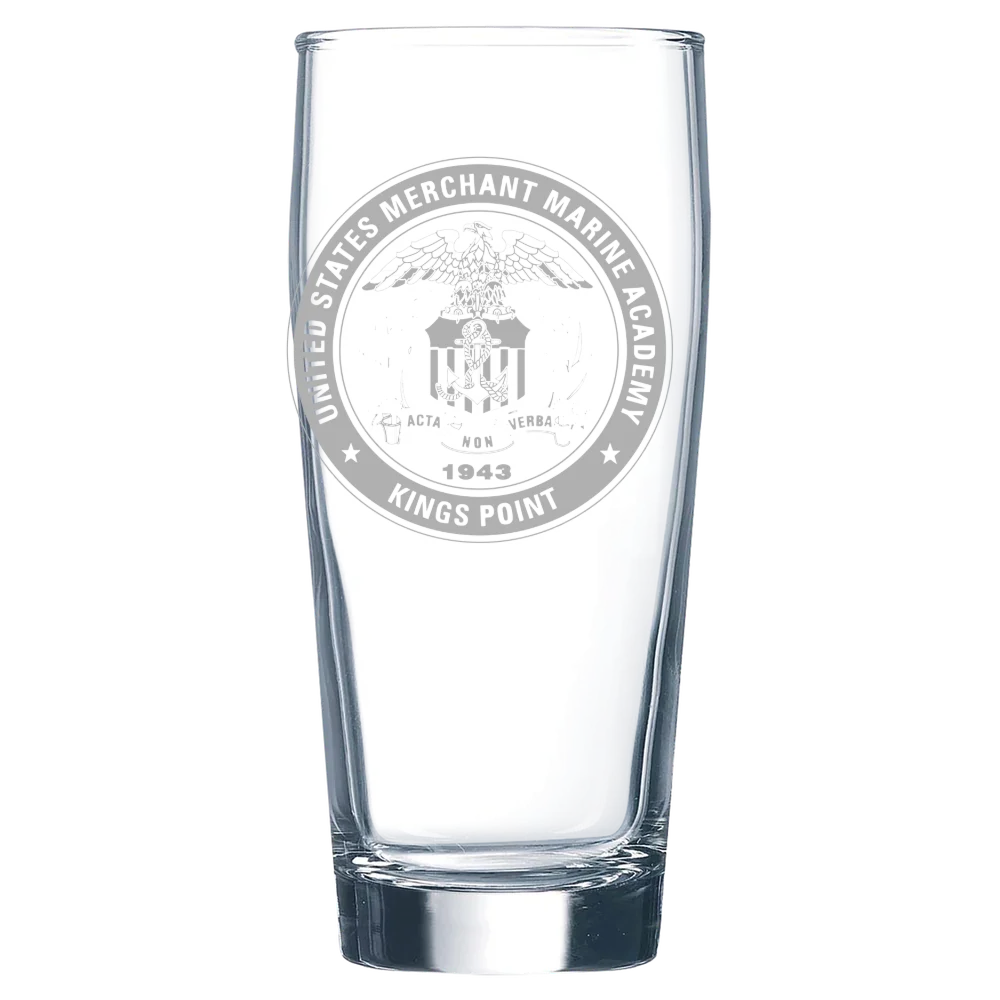U.S. Merchant Marine Academy Polar Camel 16 oz. Willi Becher Beer Glass