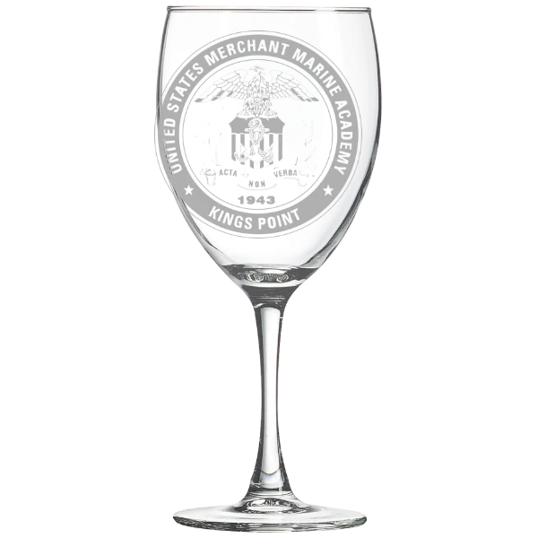 U.S. Merchant Marine Academy Polar Camel 10 1/2 oz. Wine Glass