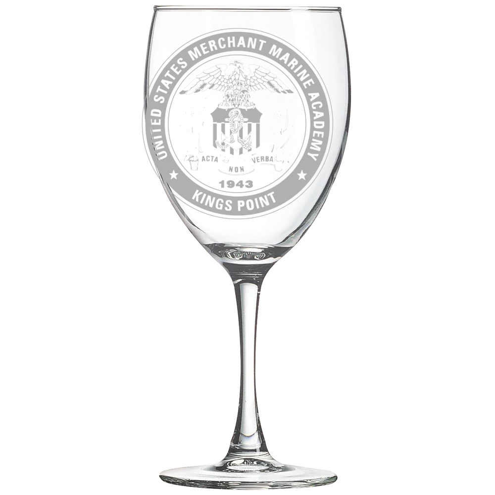 U.S. Merchant Marine Academy Polar Camel 10 1/2 oz. Wine Glass