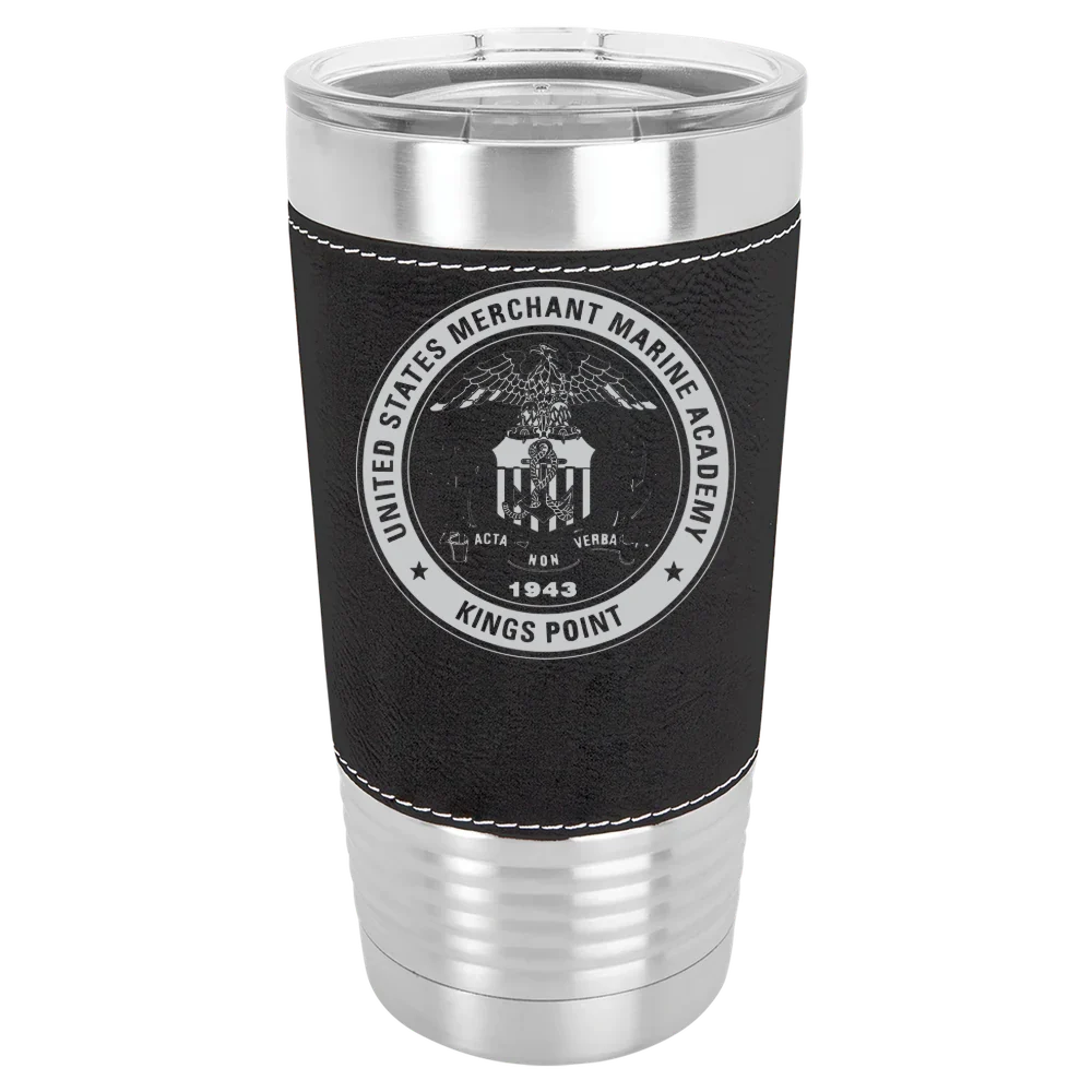 U.S. Merchant Marine Academy Polar Camel 20 oz. Leatherette Grip Tumbler with Standard Lid