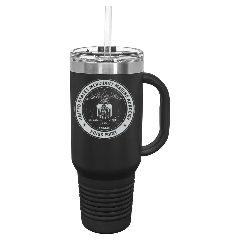 U.S. Merchant Marine Academy Polar Camel 40 oz. Travel Mug with Snap Lid & Straw