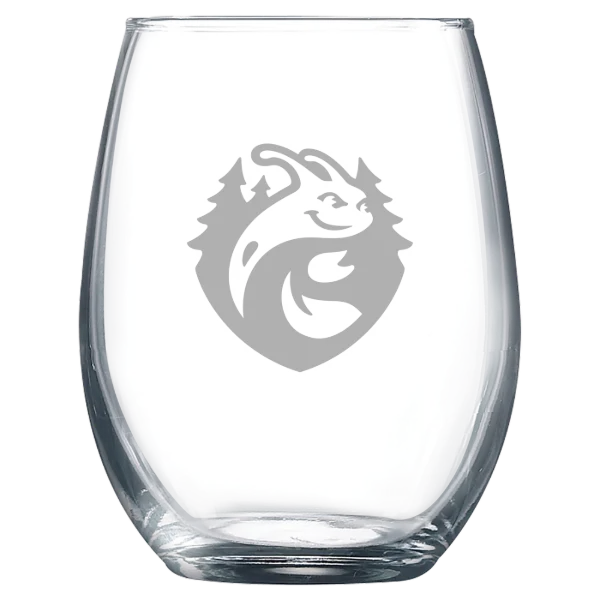 University of California, Santa Cruz Polar Camel 9 oz. Stemless Wine Glass