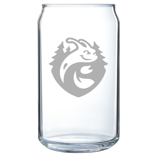 University of California, Santa Cruz Polar Camel 16 oz. Can Glass