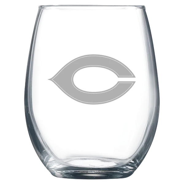 University of Chicago Polar Camel 9 oz. Stemless Wine Glass