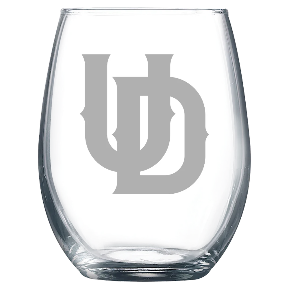 University of Dallas Polar Camel 9 oz. Stemless Wine Glass