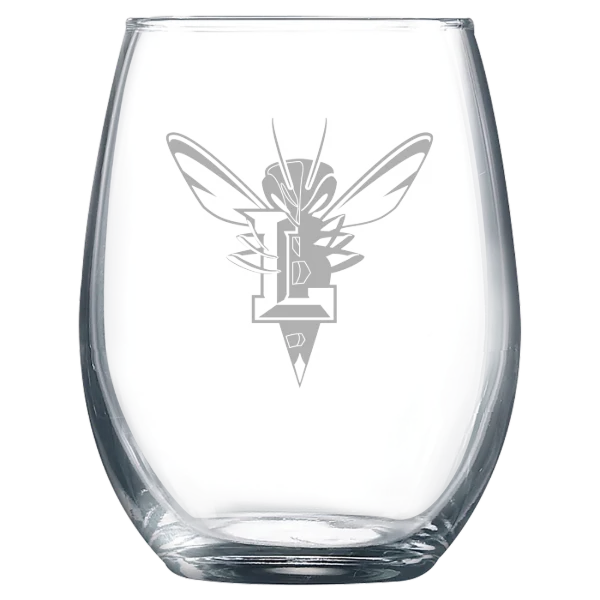 University of Lynchburg Polar Camel 9 oz. Stemless Wine Glass