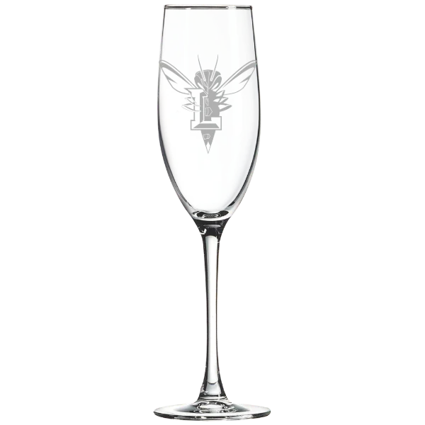 University of Lynchburg Polar Camel 8 oz. Champagne Flute