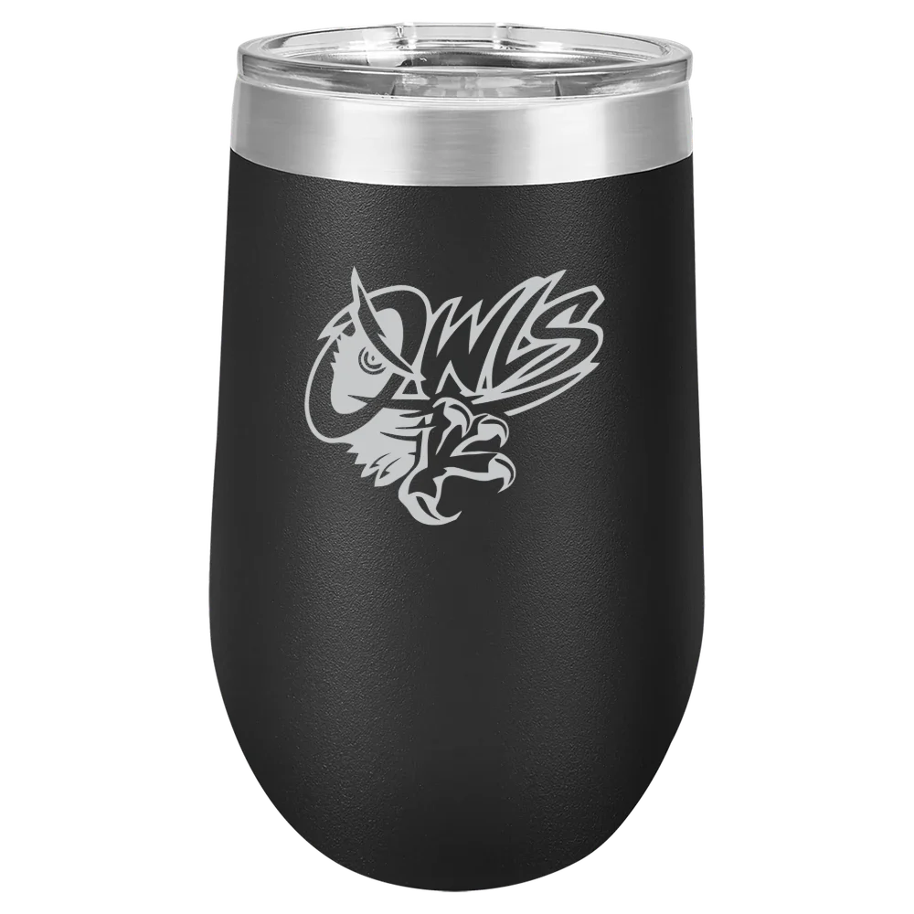 University of Maine at Presque Isle Polar Camel 16 oz. Stemless Wine Tumbler