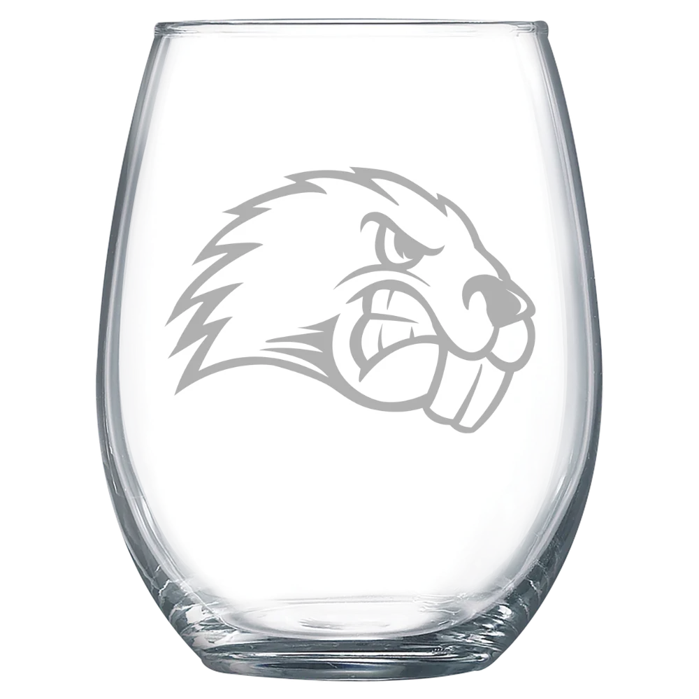University of Maine, Farmington Polar Camel 15 oz. Stemless Wine Glass