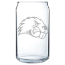 University of Maine, Farmington Polar Camel 16 oz. Can Glass