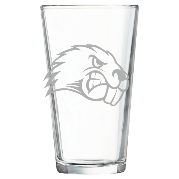 University of Maine, Farmington Polar Camel 16 oz. Pint Mixing Glass