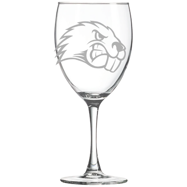 University of Maine, Farmington Polar Camel 10 1/2 oz. Wine Glass