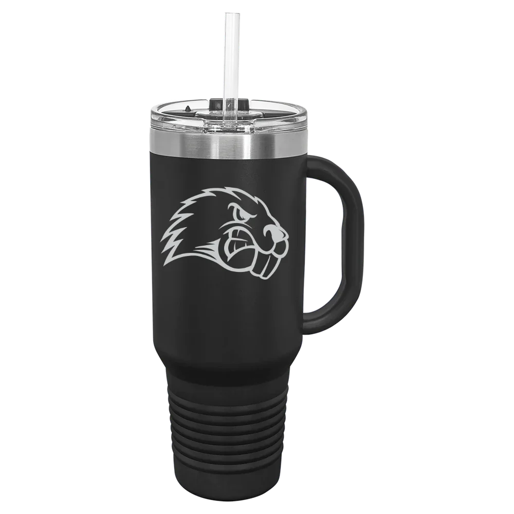 University of Maine, Farmington Polar Camel 40 oz. Travel Mug with Snap Lid & Straw
