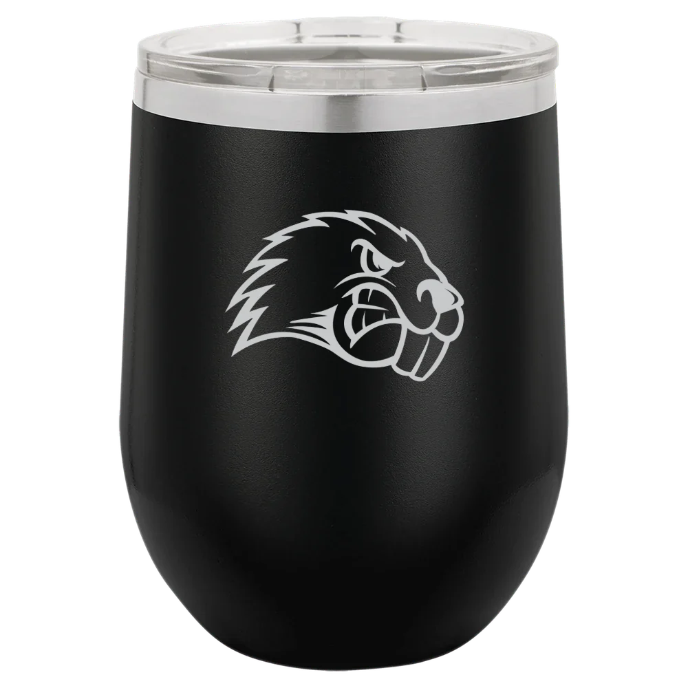 University of Maine, Farmington Polar Camel 12 oz. Stemless Wine Tumbler