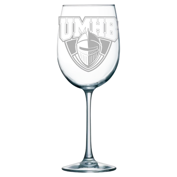 University of Mary Hardin-Baylor Polar Camel 19 oz. Wine Glass