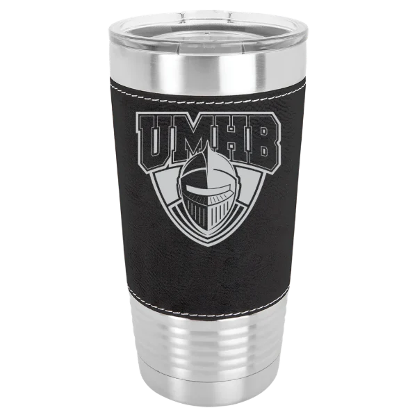 University of Mary Hardin-Baylor Polar Camel 20 oz. Leatherette Grip Tumbler with Standard Lid