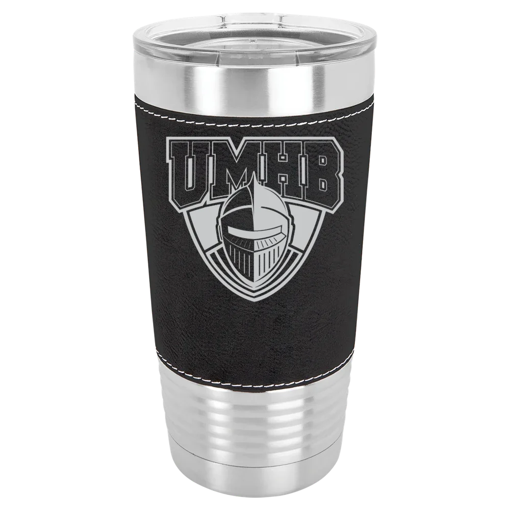 University of Mary Hardin-Baylor Polar Camel 20 oz. Leatherette Grip Tumbler with Standard Lid