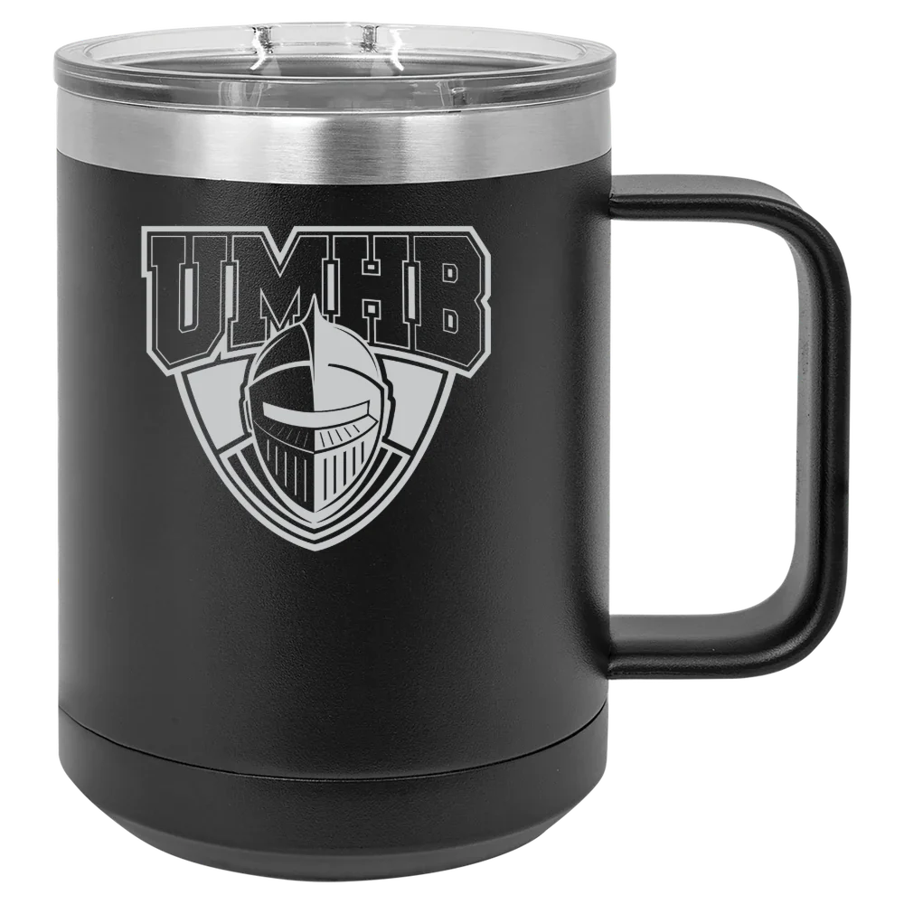 University of Mary Hardin-Baylor Polar Camel 15 oz. Mug with Slider Lid