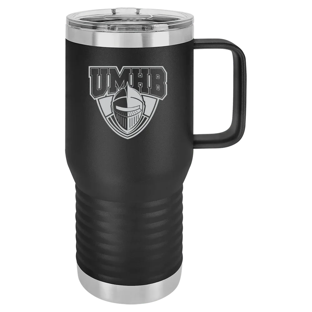 University of Mary Hardin-Baylor Polar Camel 20 oz. Travel Mug with Slider Lid