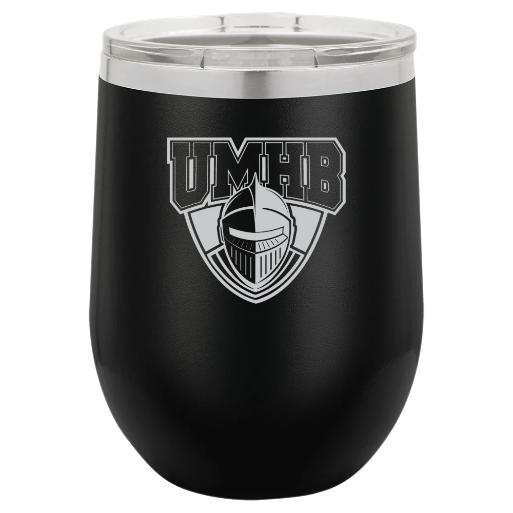 University of Mary Hardin-Baylor Polar Camel 12 oz. Stemless Wine Tumbler