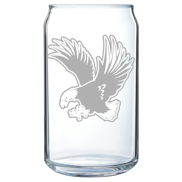 University of Mary Washington Polar Camel 16 oz. Can Glass