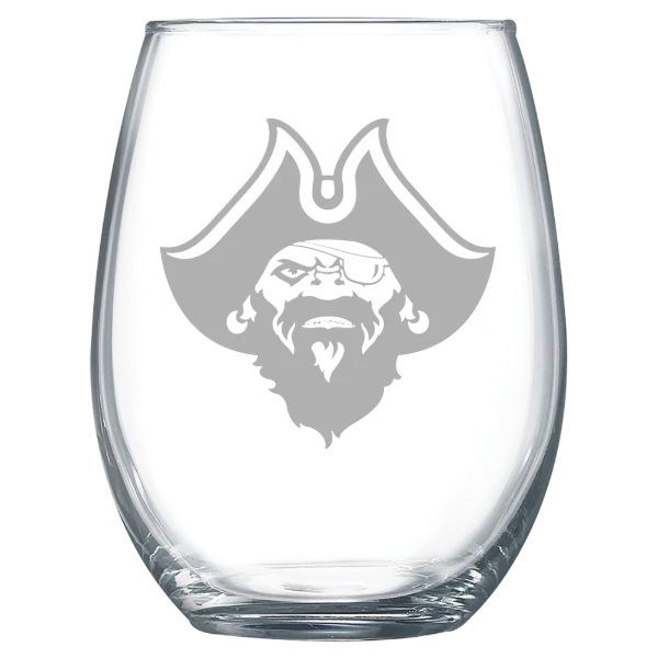 University of Massachusetts, Dartmouth Polar Camel 15 oz. Stemless Wine Glass