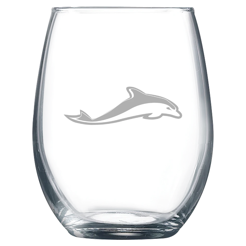 University of Mount Saint Vincent Polar Camel 9 oz. Stemless Wine Glass