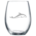University of Mount Saint Vincent Polar Camel 9 oz. Stemless Wine Glass