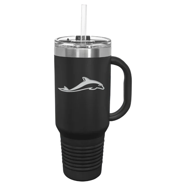 University of Mount Saint Vincent Polar Camel 40 oz. Travel Mug with Snap Lid & Straw