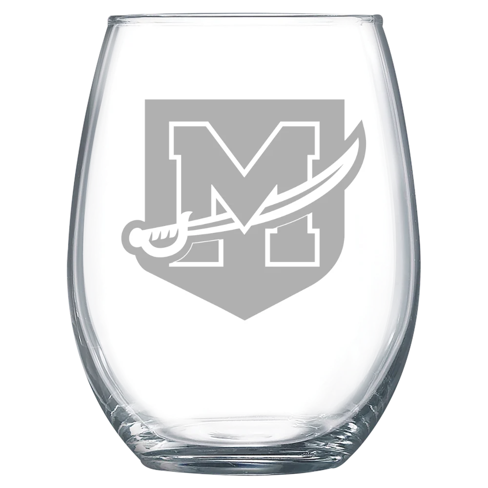 University of Mount Union Polar Camel 15 oz. Stemless Wine Glass