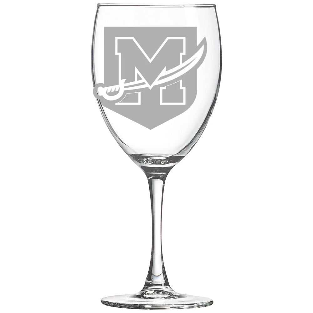 University of Mount Union Polar Camel 10 1/2 oz. Wine Glass