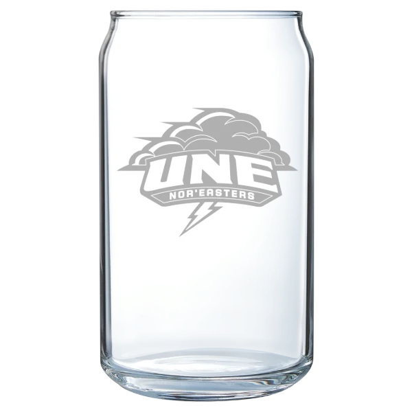 University of New England Polar Camel 16 oz. Can Glass