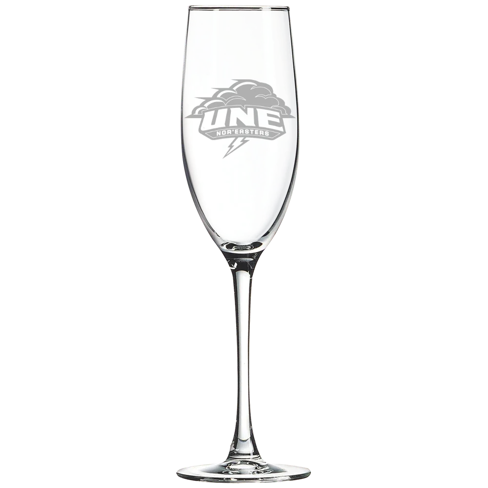 University of New England Polar Camel 8 oz. Champagne Flute