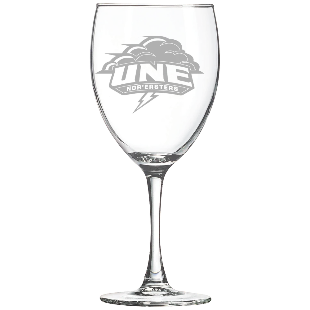 University of New England Polar Camel 10 1/2 oz. Wine Glass
