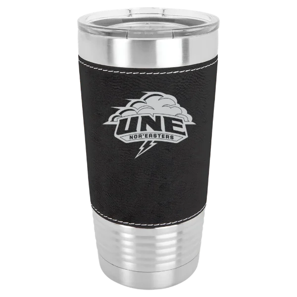 University of New England Polar Camel 20 oz. Leatherette Grip Tumbler with Standard Lid