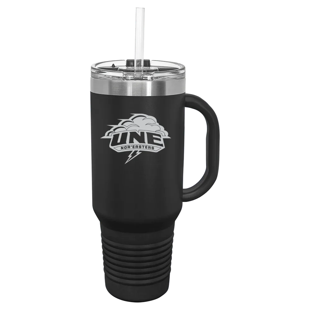 University of New England Polar Camel 40 oz. Travel Mug with Snap Lid & Straw