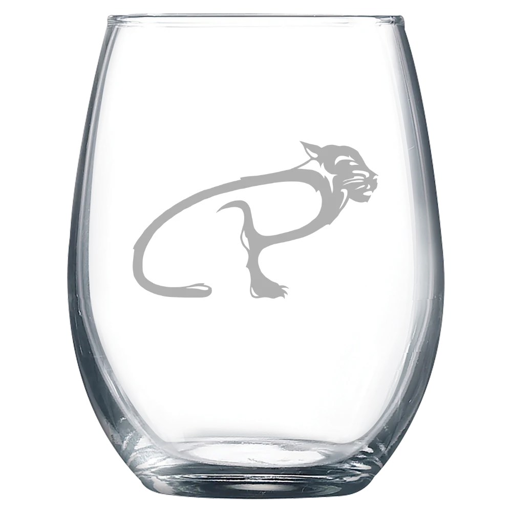 University of Pittsburgh, Bradford Polar Camel 9 oz. Stemless Wine Glass